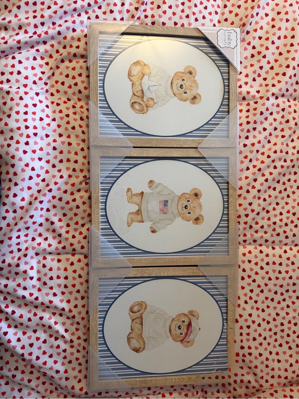Baby nursery by Stupell - Triple Teddy Bear Wall Art